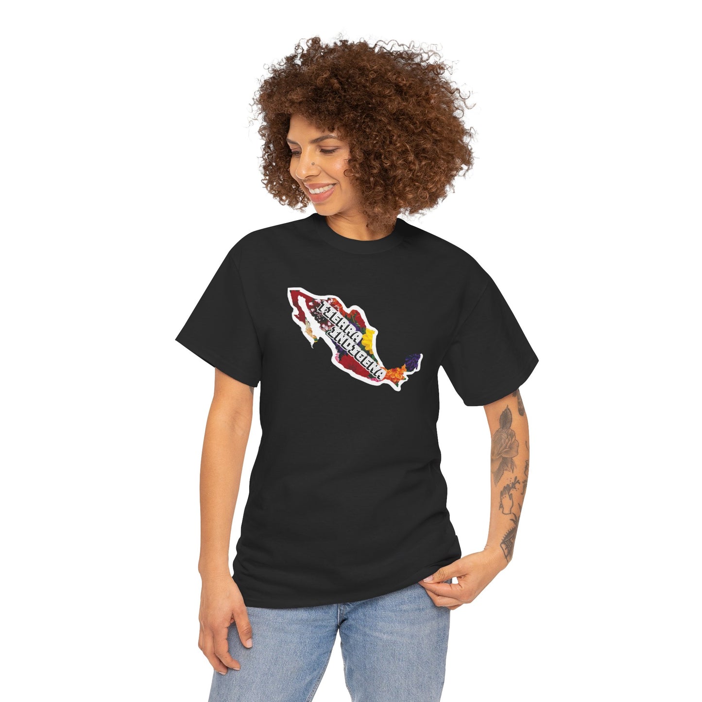 Tiera Indigena Dahlia Heavy Cotton Tee