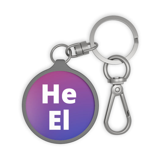 He/El Bi Keyring Tag