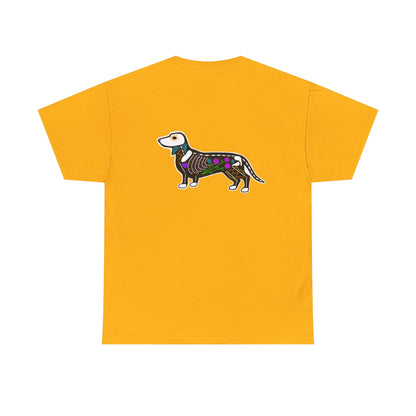 Dia de los Muertos Dachshaund Heavy Cotton Tee