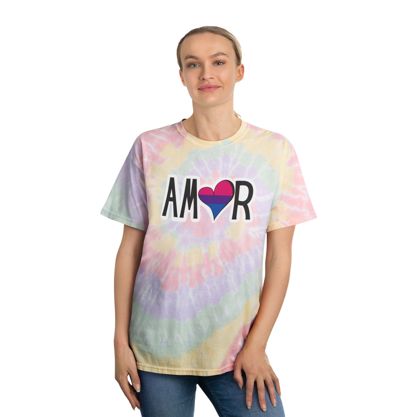 Amor  - Bi Tie-Dye Tee, Spiral