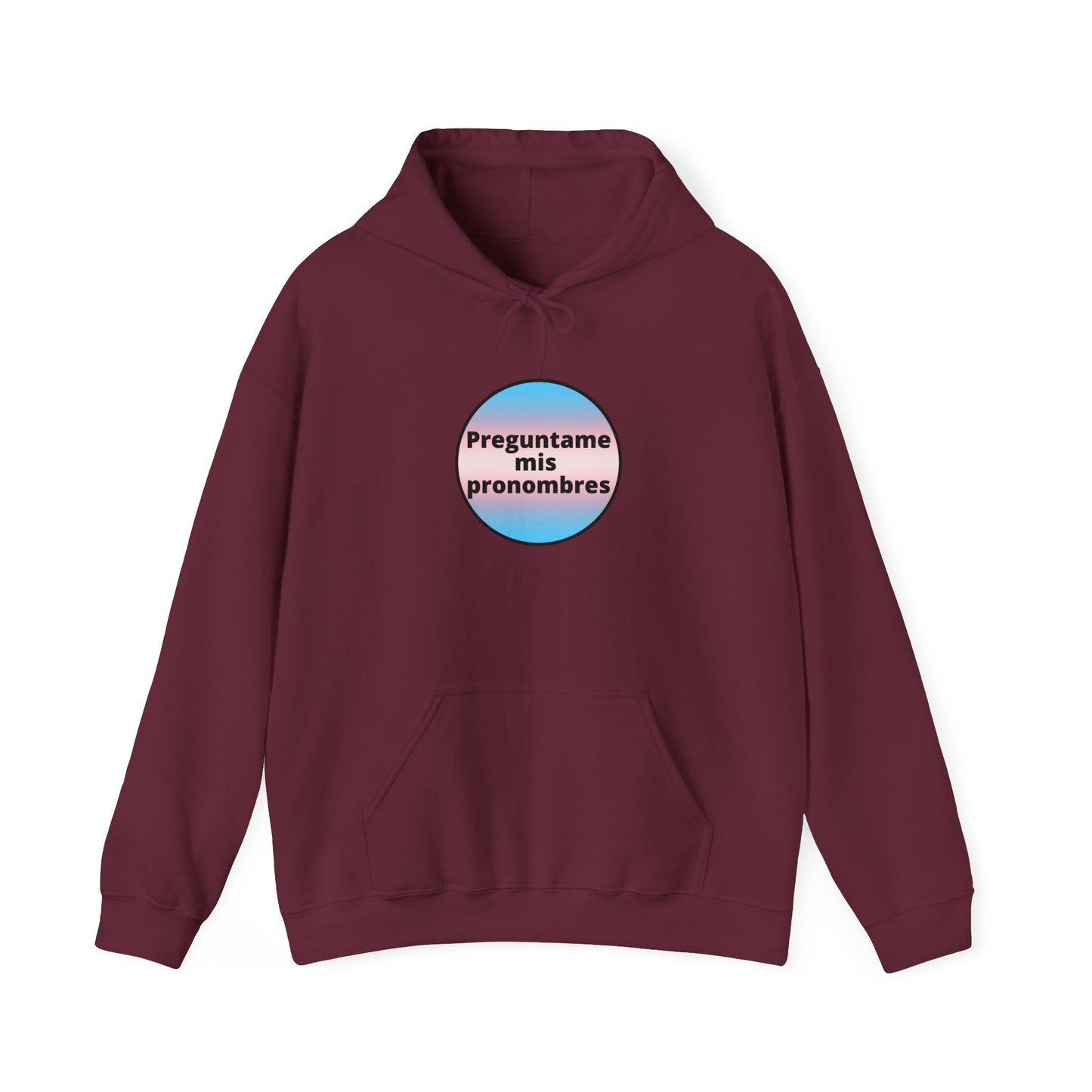 Preguntame mis Pronombres Trans Hooded Sweatshirt