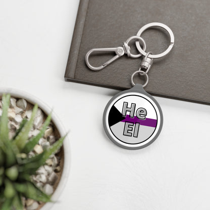He / El Demi Keyring Tag