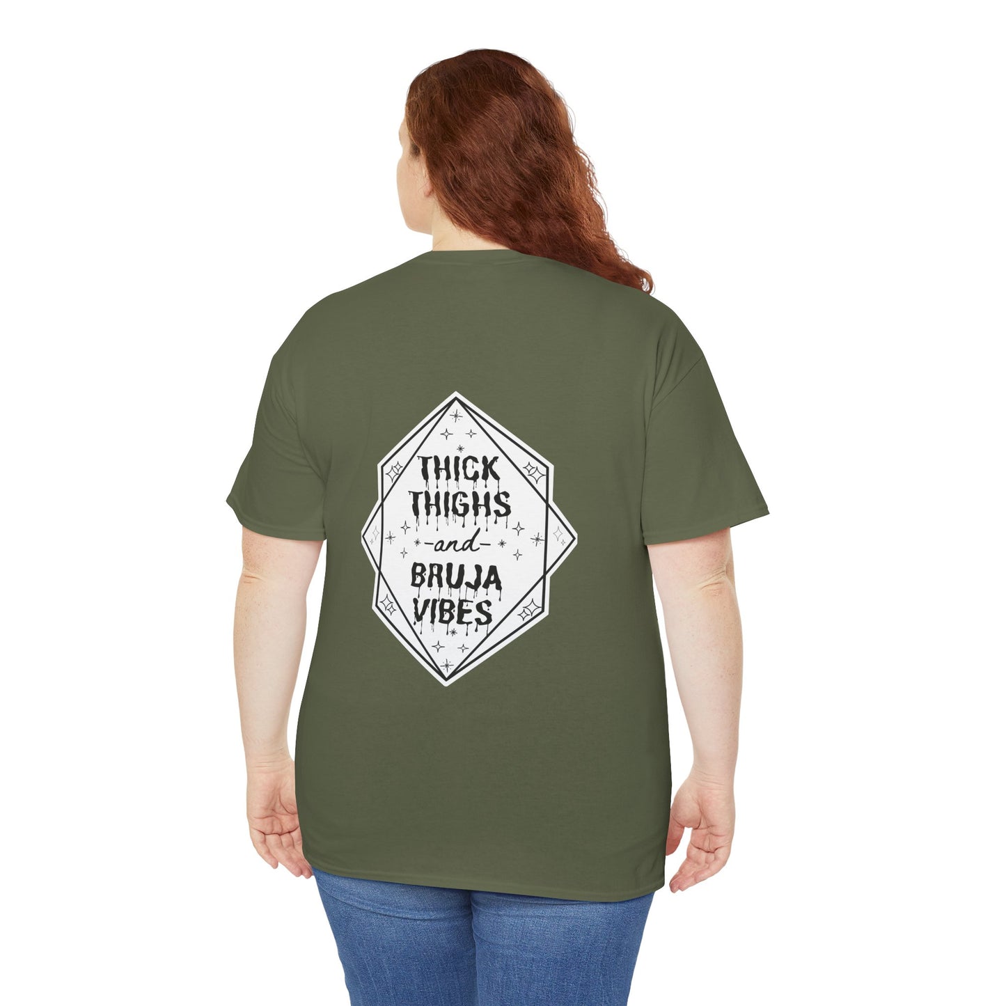 Thick Thighs Bruja Vibes Heavy Cotton Tee