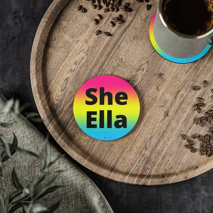 She/Ella Pan Coasters