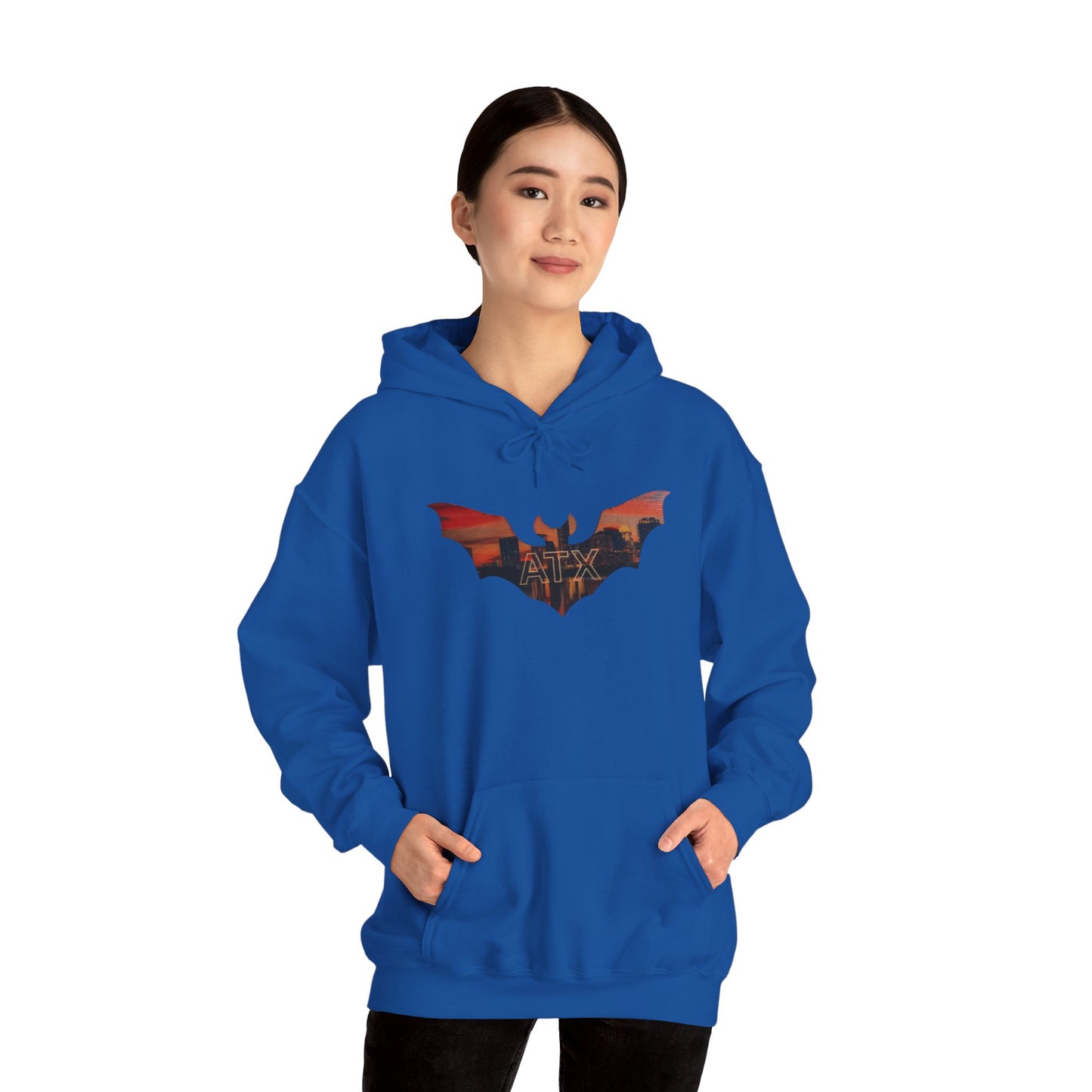 ATX Skyline Bat Hooded Sweatshirt