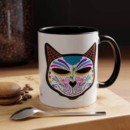 Dia de los Muertos Cat Coffee Mug