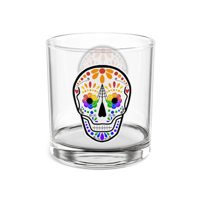 Queer Sugar Skull Rocks Glass, 10oz