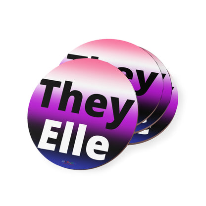 They / Elle Genderfluid Coasters