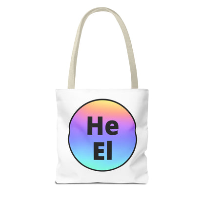 He / El Rainbow Tote Bag