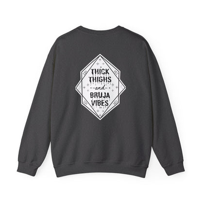 Thick Thighs Bruja Vibes Crewneck Sweatshirt
