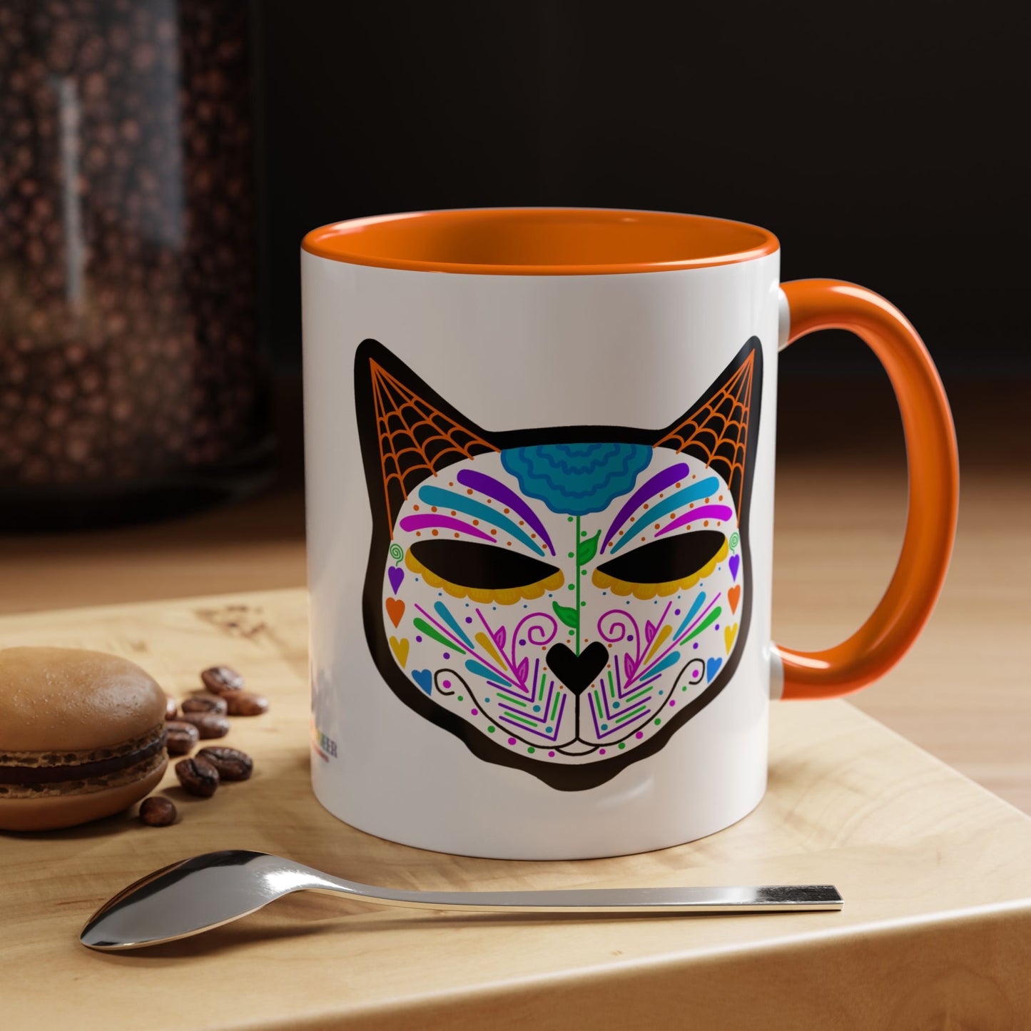 Dia de los Muertos Cat Coffee Mug