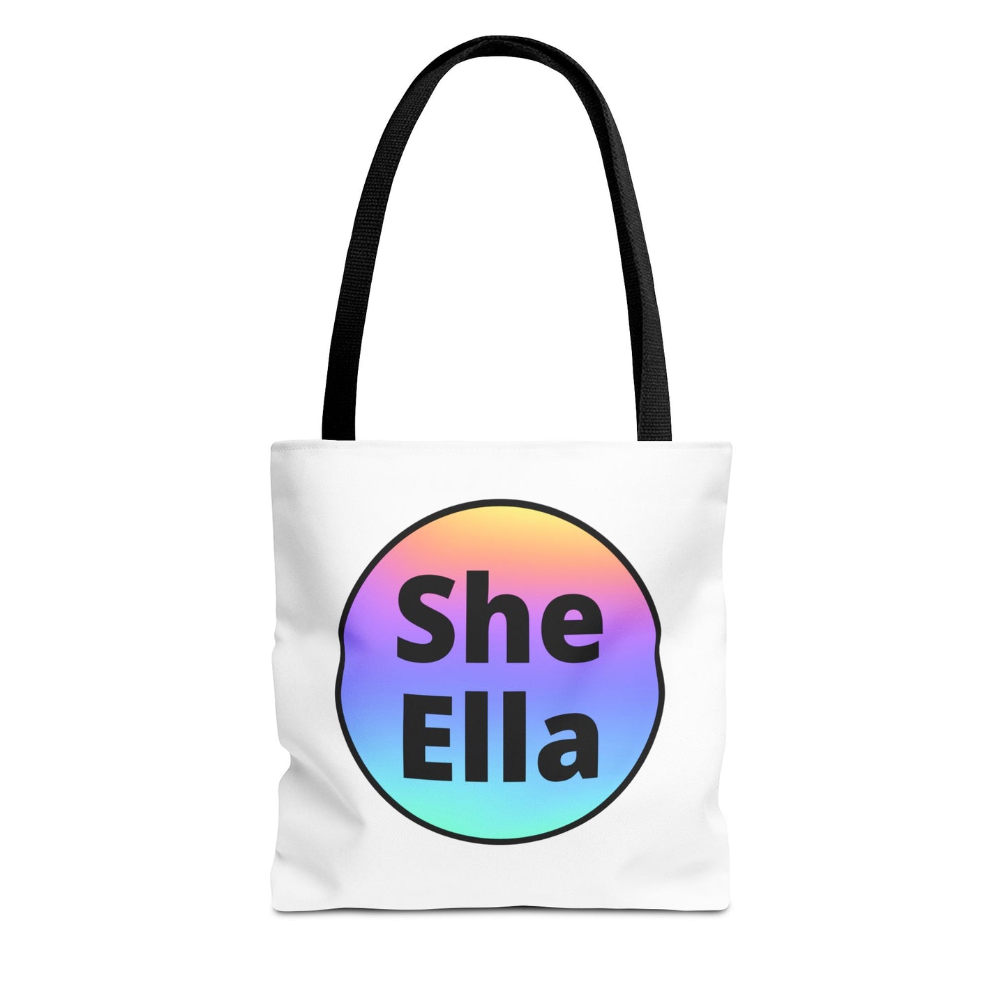 She/Ella Rainbow Tote Bag