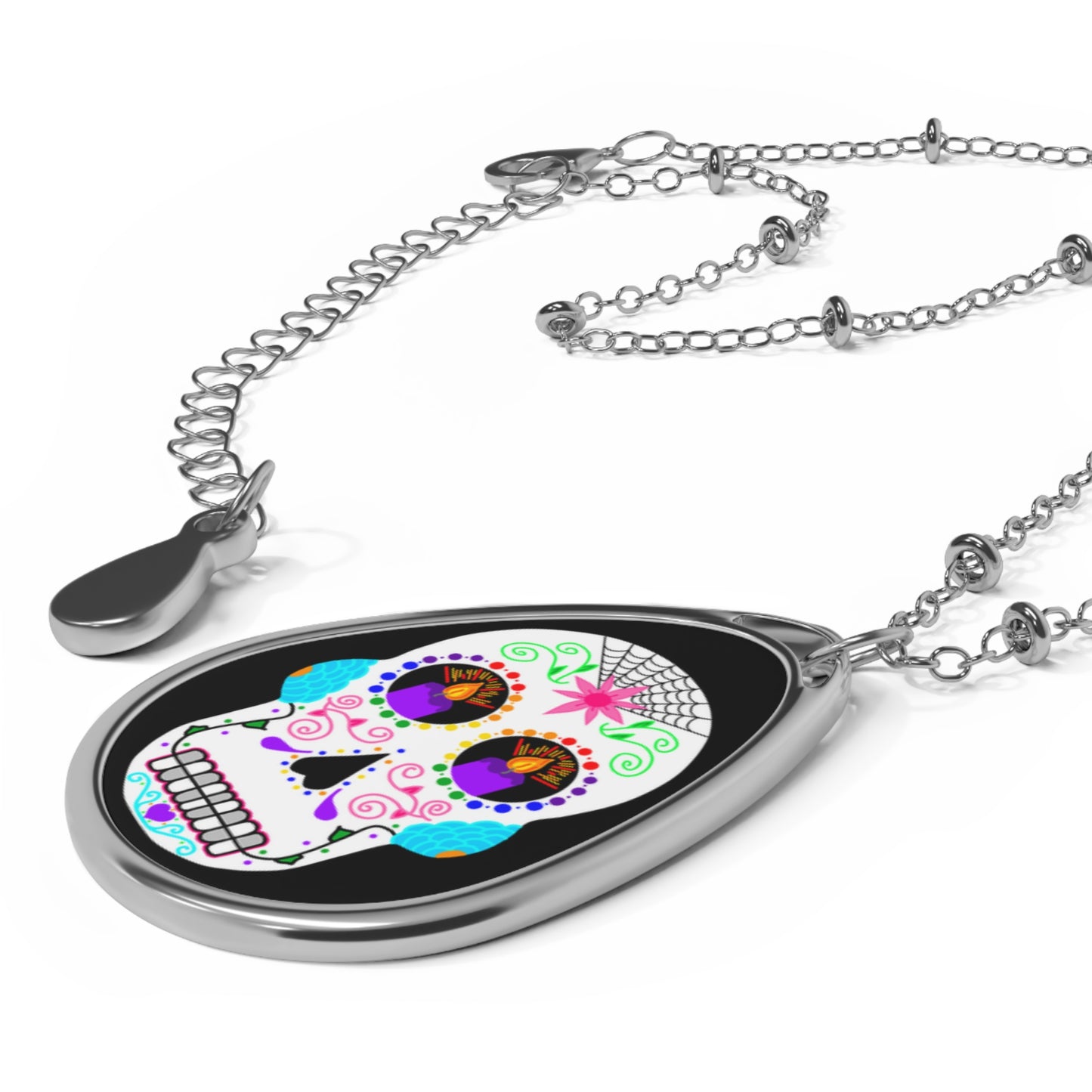 Calavera Oval Necklace
