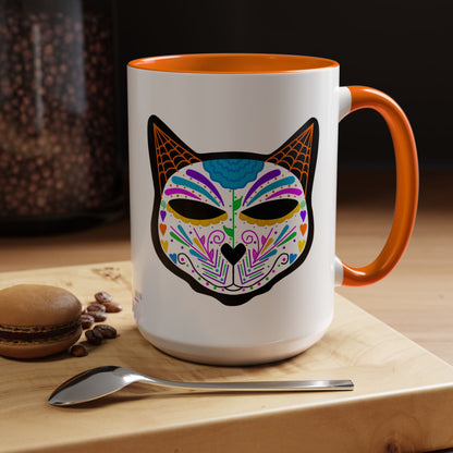 Dia de los Muertos Cat Coffee Mug