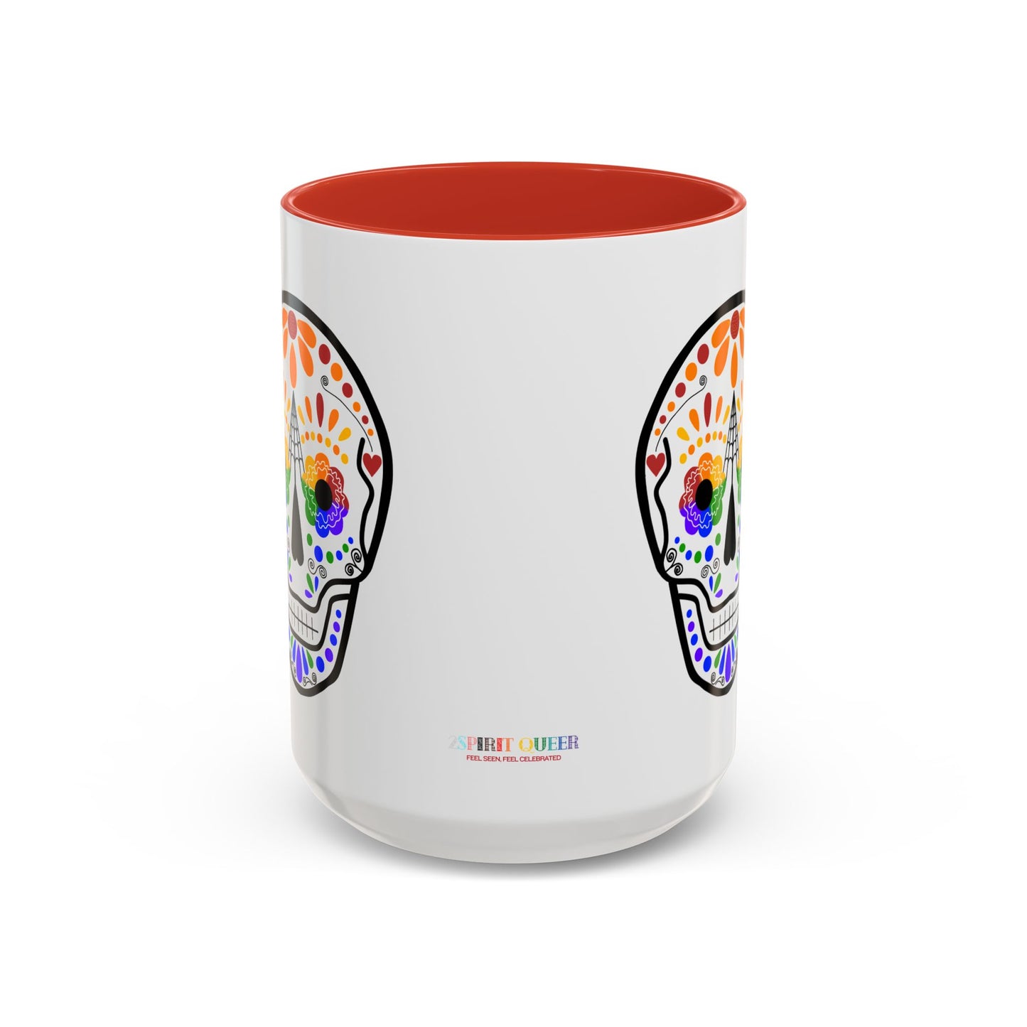 Queer Sugar Skull Accent Coffee Mug