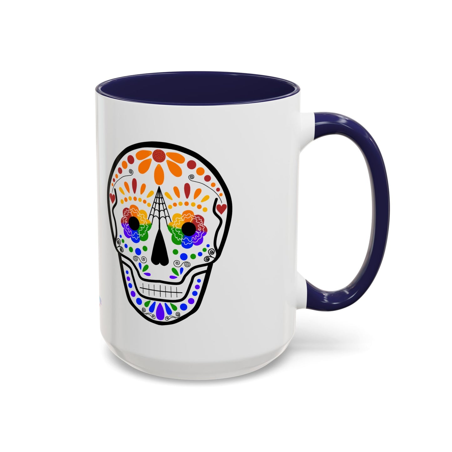 Queer Sugar Skull Accent Coffee Mug