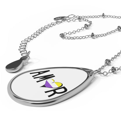 Amor Non Binary Oval Necklace