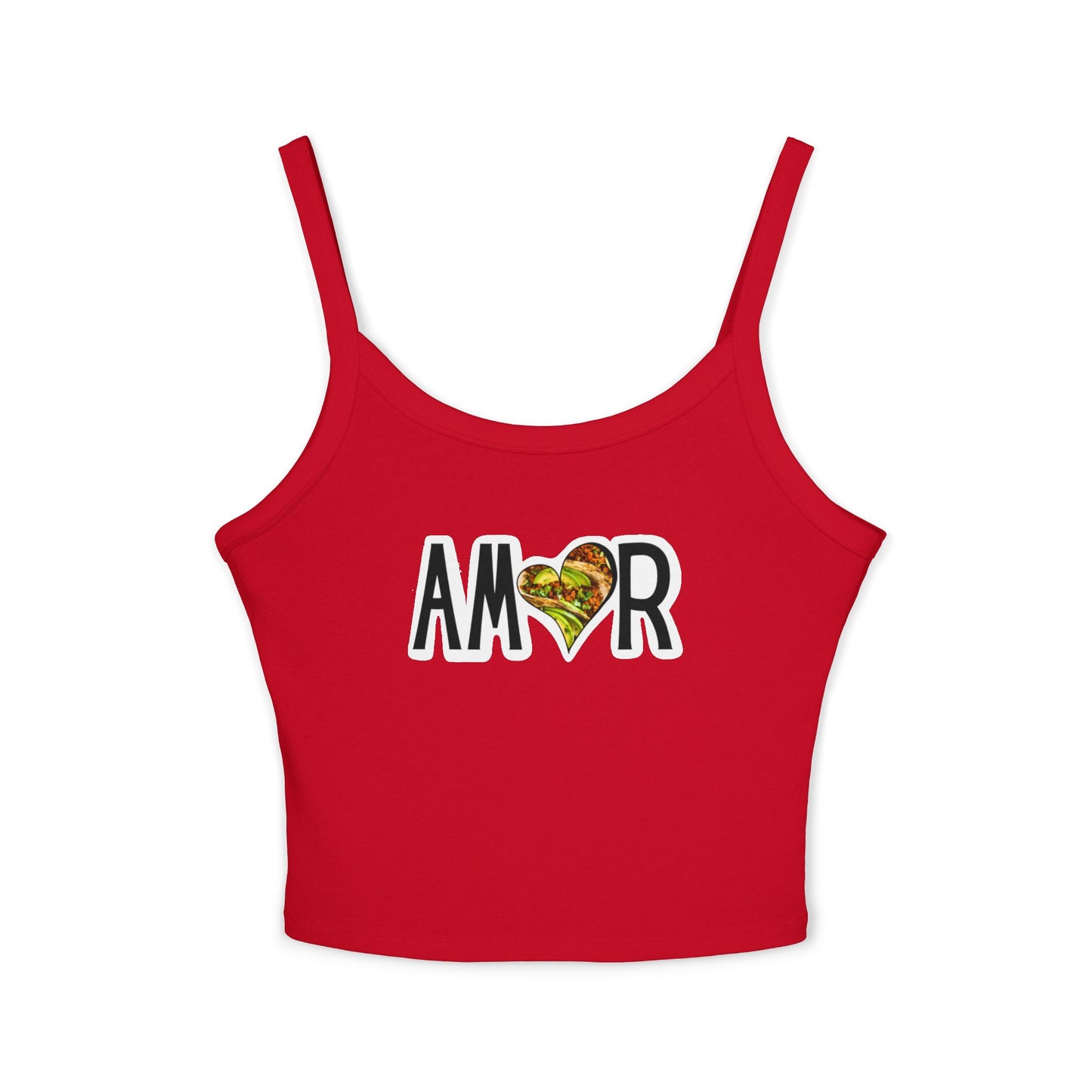 Amor Taco Spaghetti Strap Tank Top