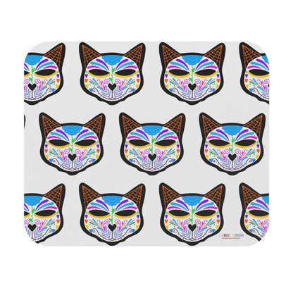 Dia de los Muertos Cat Head Mouse Pad (Rectangle)