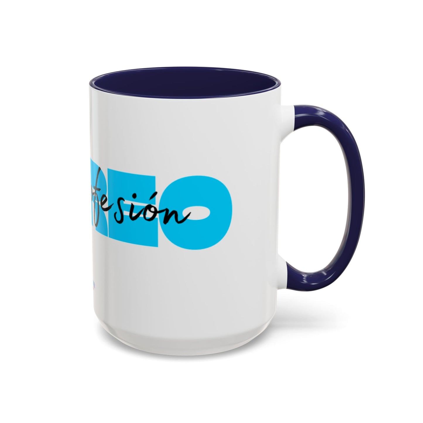 Perreo Es Mi Profesion Blue Accent Coffee Mug