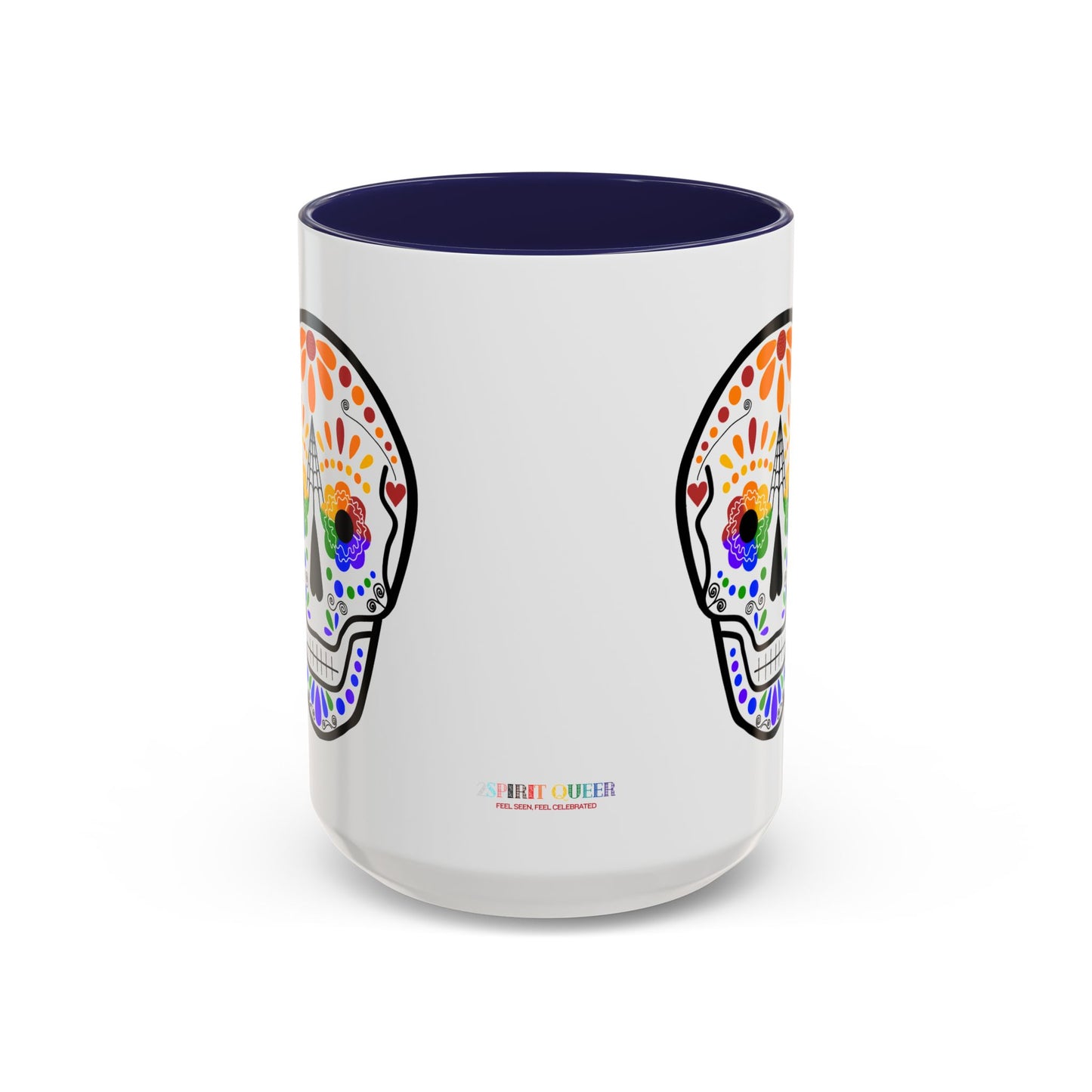 Queer Sugar Skull Accent Coffee Mug