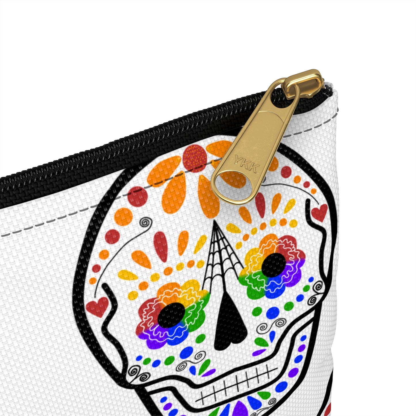 Queer Sugar Skull Accessory Pouch