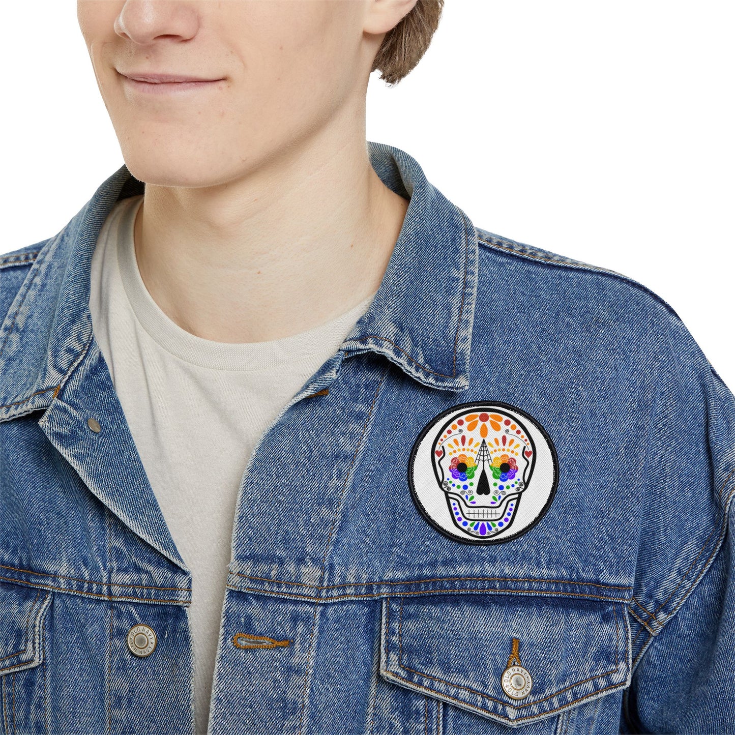Queer Sugar Skull Iron-On Patch