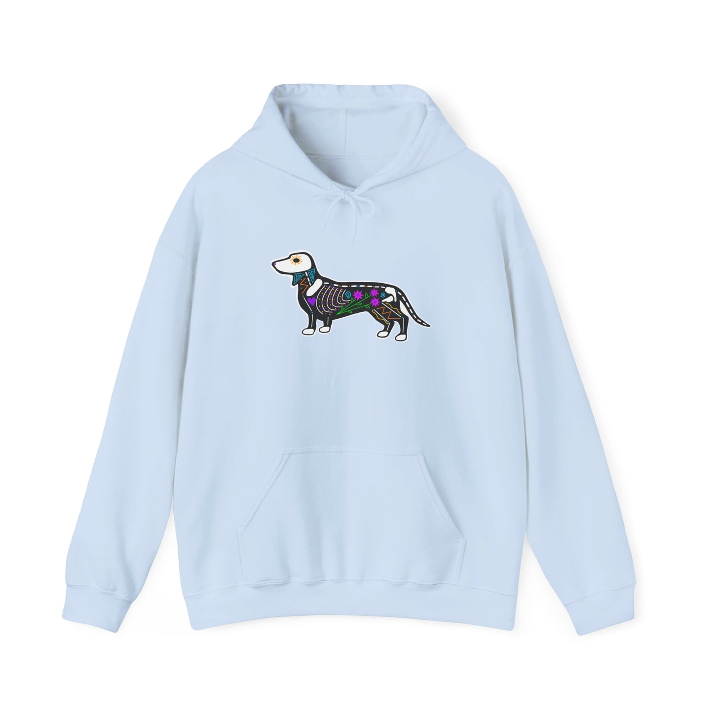 Dia de los Muertos Dachshaund Hooded Sweatshirt