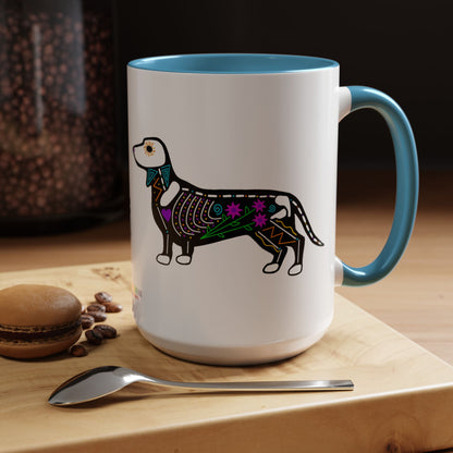 Dia de los Muertos Dachshaund Coffee Mug