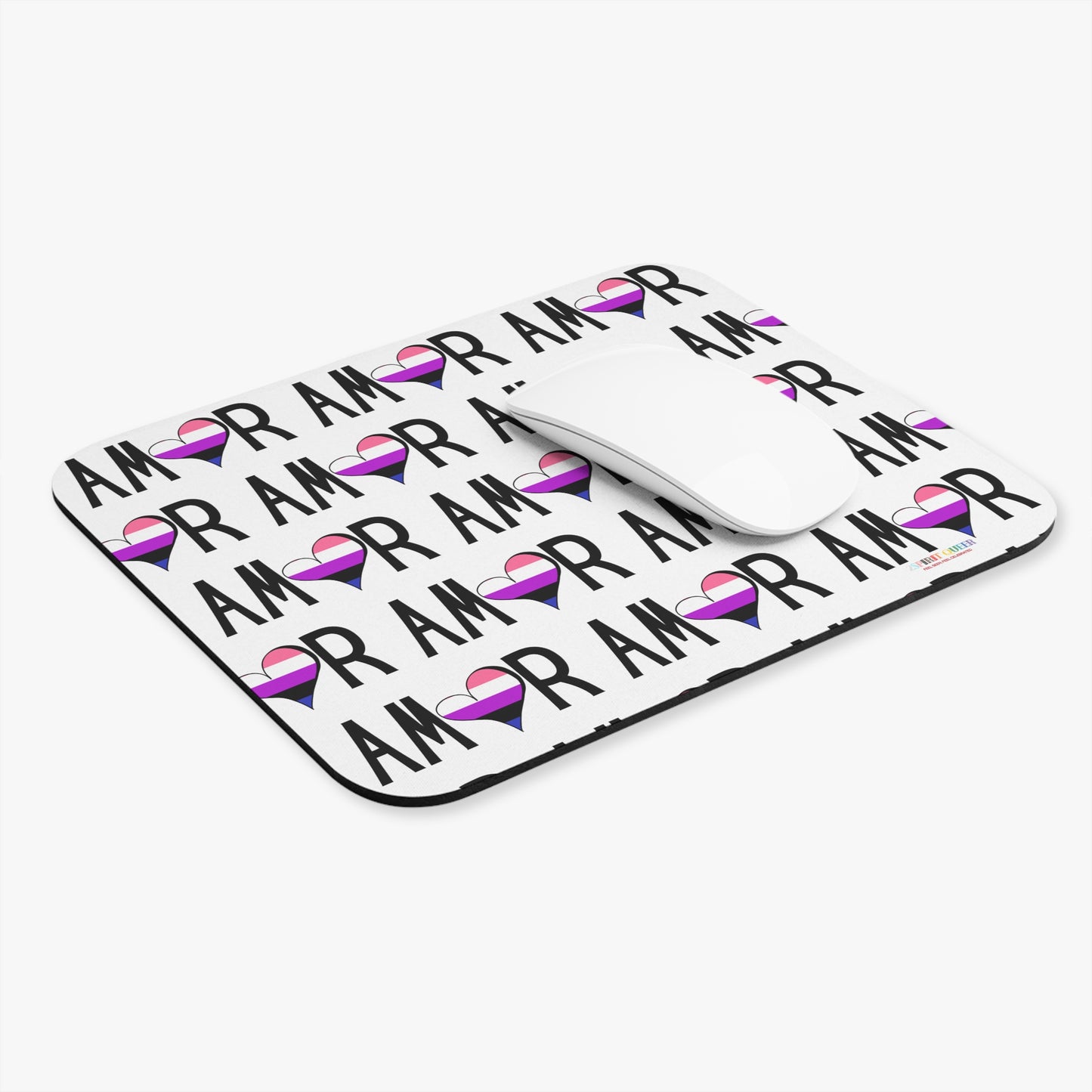 Amor Genderfluid Mouse Pad (Rectangle)