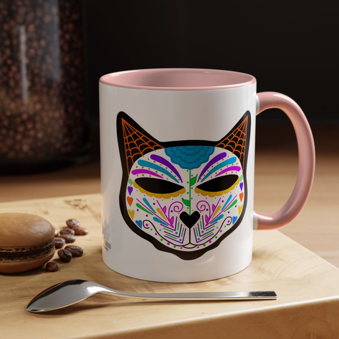 Dia de los Muertos Cat Coffee Mug