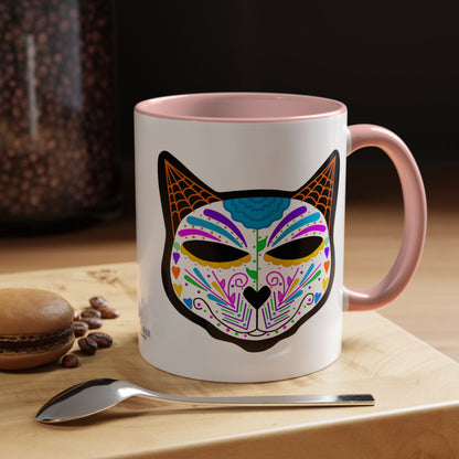 Dia de los Muertos Cat Coffee Mug