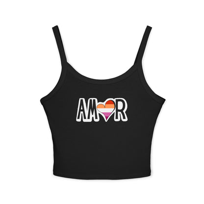 Amor Lesbian Spaghetti Strap Tank Top