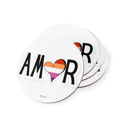Amor Lesbian Coasters