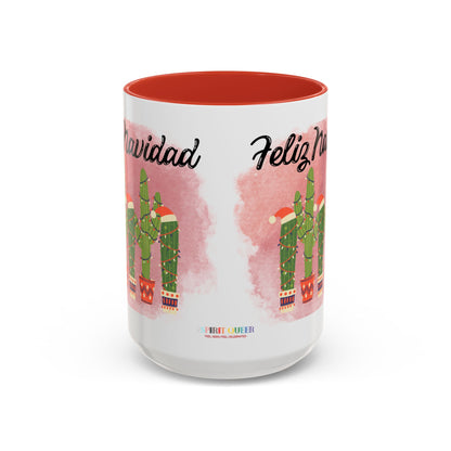 Feliz Navidad Cacti Coffee Mug