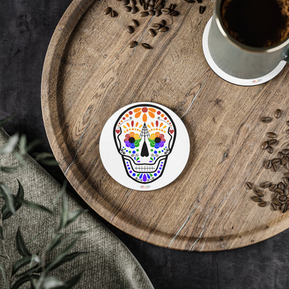 Queer Sugar Skull Coasters