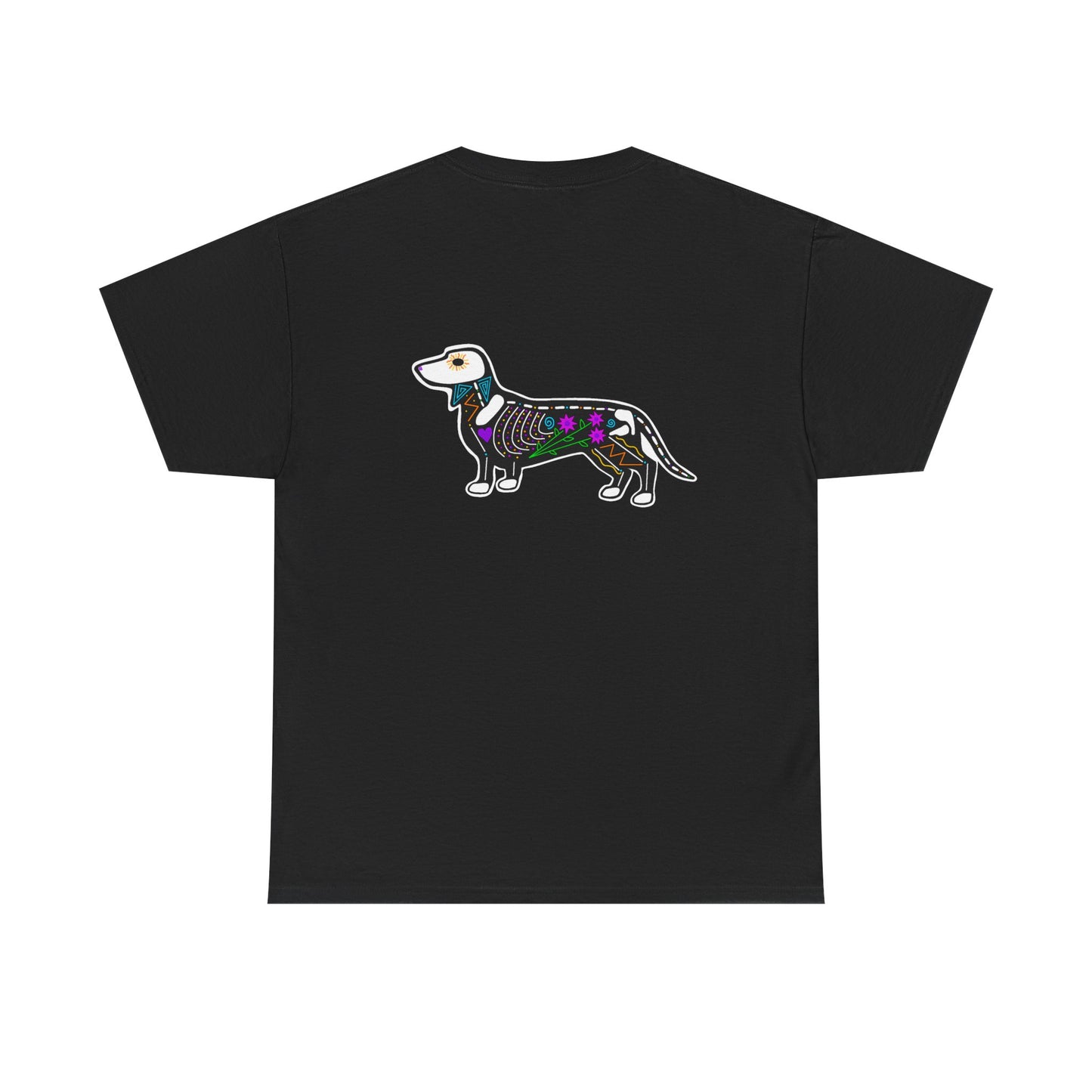 Dia de los Muertos Dachshaund Heavy Cotton Tee