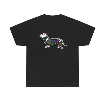 Dia de los Muertos Dachshaund Heavy Cotton Tee