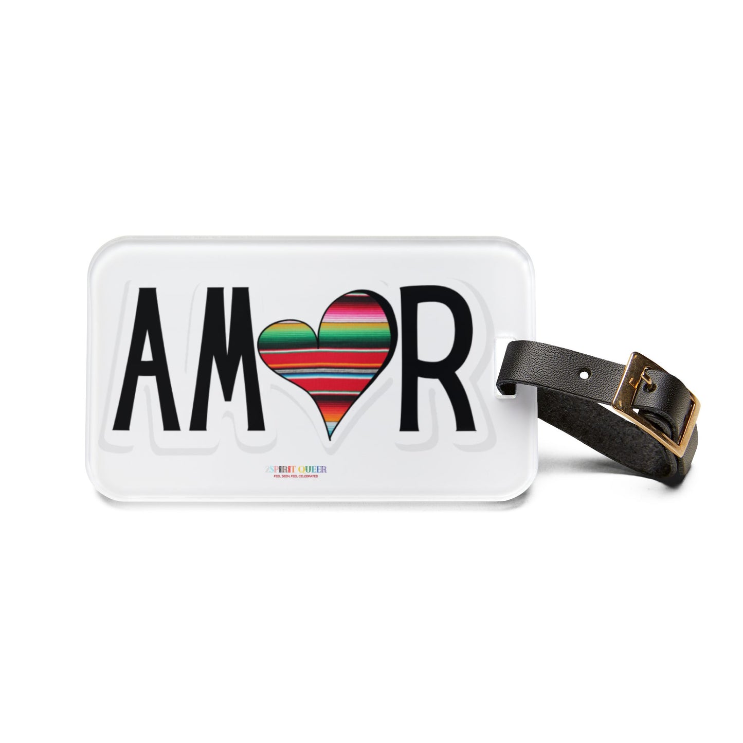 Amor Serape Luggage Tag
