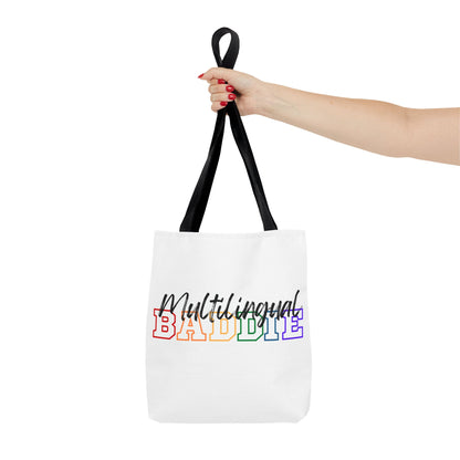 Multilingual Baddie Tote Bag