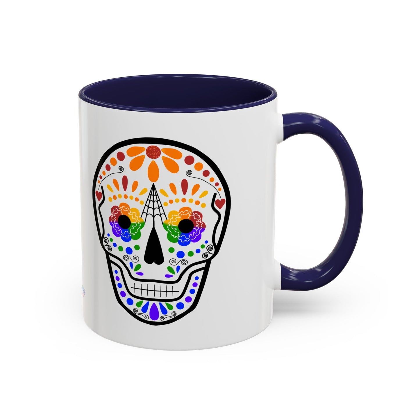 Queer Sugar Skull Accent Coffee Mug