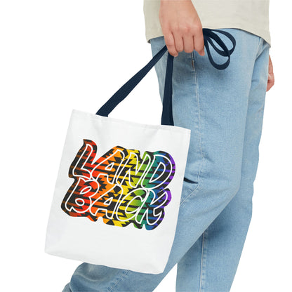 Land Back Motif Tote Bag
