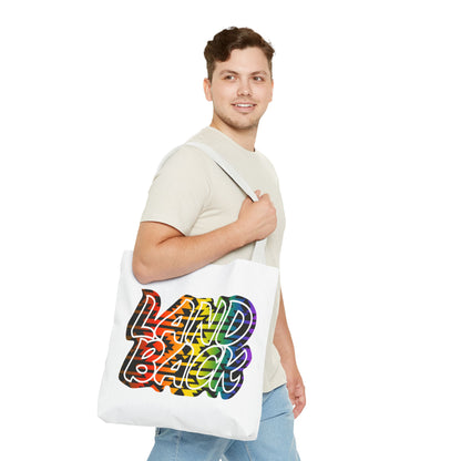Land Back Motif Tote Bag