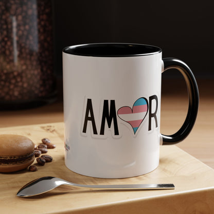 Amor Trans Accent Coffee Mug