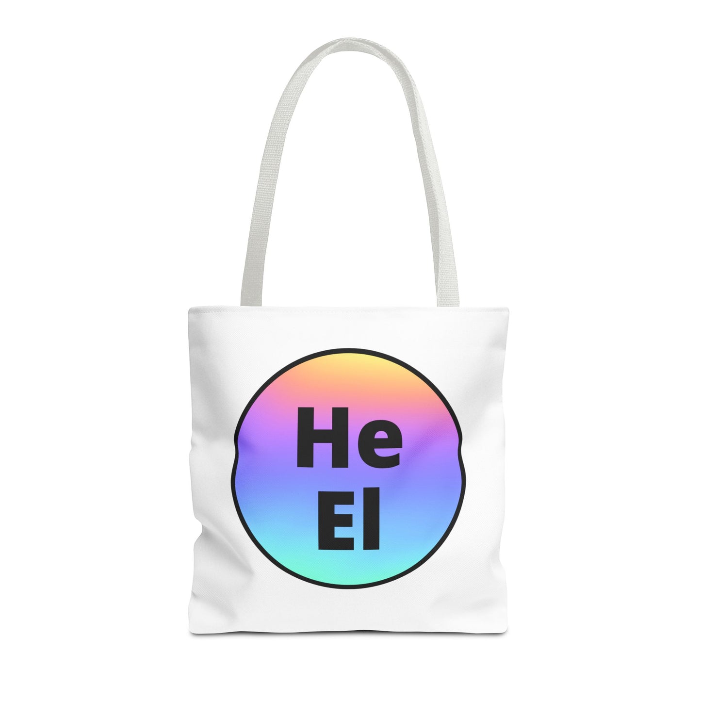 He / El Rainbow Tote Bag