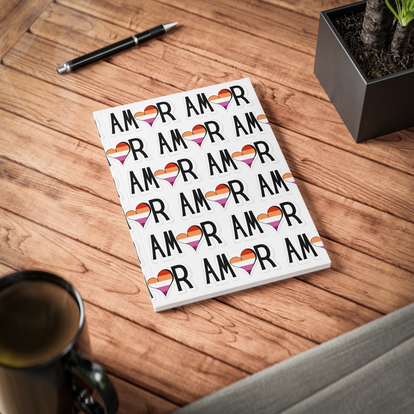 Amor Lesbian Softcover Notebook, A5