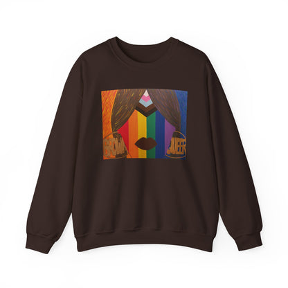 Brown and Queer Crewneck Sweatshirt