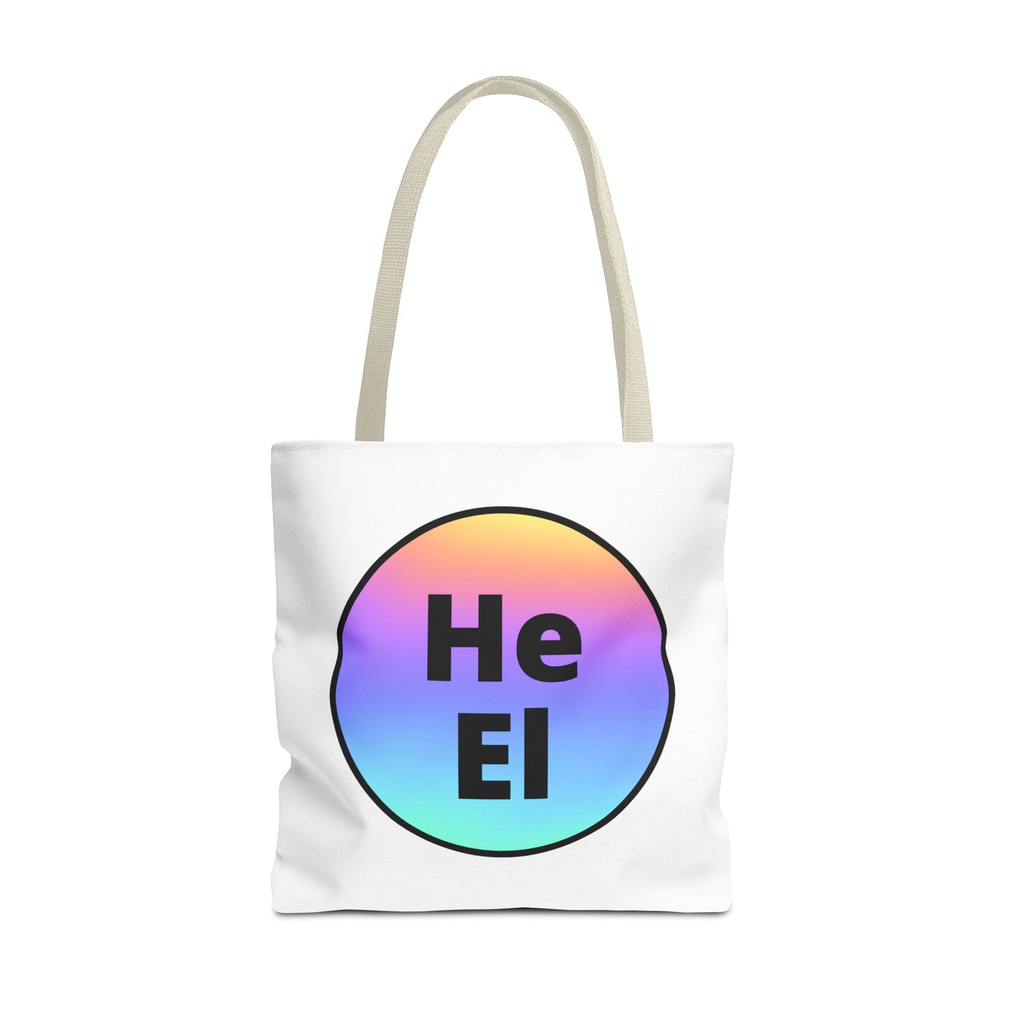 He / El Rainbow Tote Bag