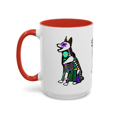 Dia de los Muertos German Shepard Coffee Mug