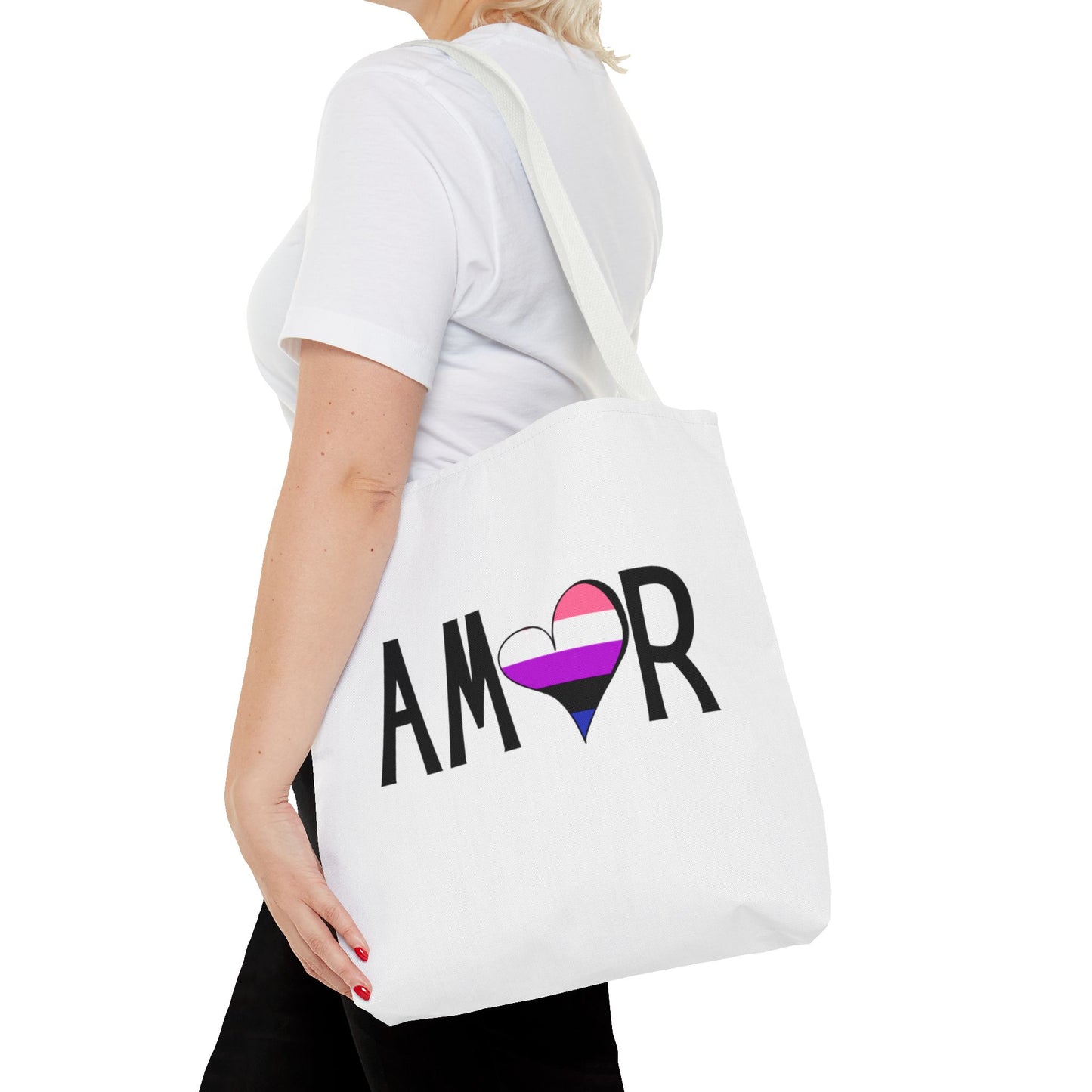 Amor Genderfluid Tote Bag